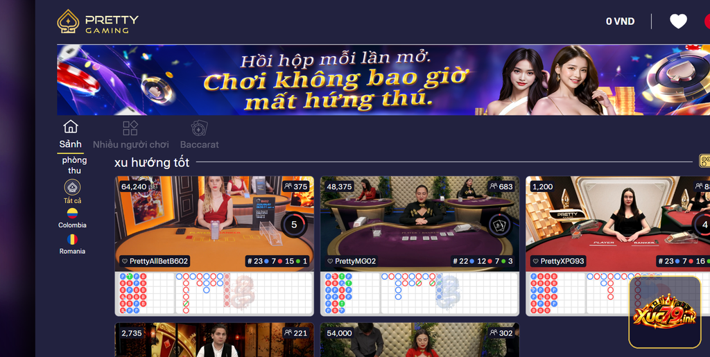 Ảnh sảnh Live casino Xuc79 minh họa việc quan sát nhiều bàn trước khi lựa chọn và quản lý vốn. Ảnh sảnh Live casino Xuc79 minh họa việc quan sát nhiều bàn trước khi lựa chọn và quản lý vốn.
