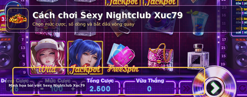 Khu vực điều chỉnh dòng cược, mức cược và tổng cược trước khi quay.