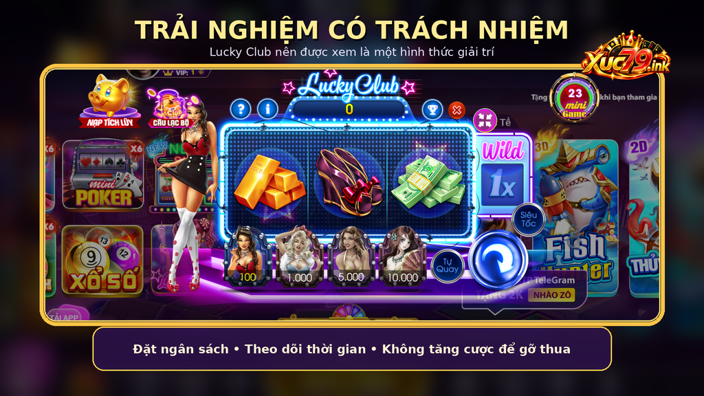 Lucky Club nên được xem như một hình thức giải trí và cần có giới hạn ngân sách, thời gian rõ ràng