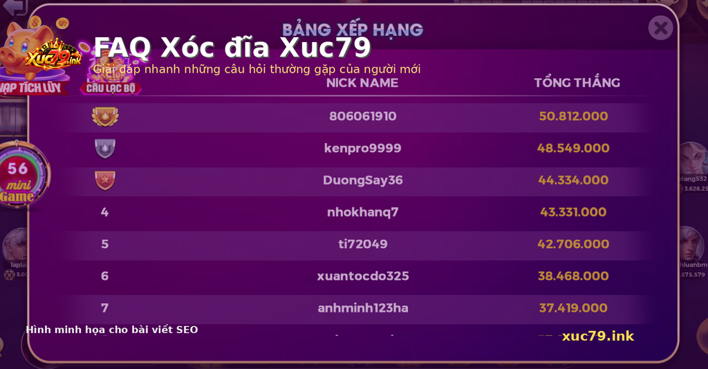 Lưu ý khi tham gia Xóc đĩa Xuc79
