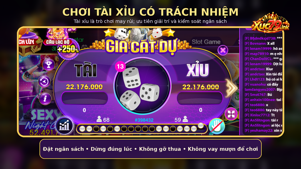 Nguyên tắc quản lý ngân sách và thời gian khi trải nghiệm Tài xỉu Xuc79