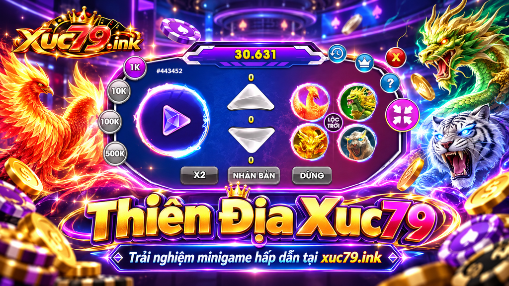 Thiên địa Xuc79 với nhận diện xuc79.ink và phong cách linh thú nổi bật